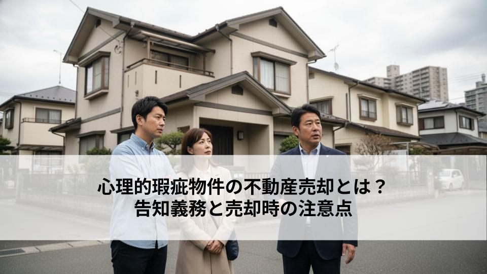 心理的瑕疵物件の不動産売却とは？告知義務と売却時の注意点