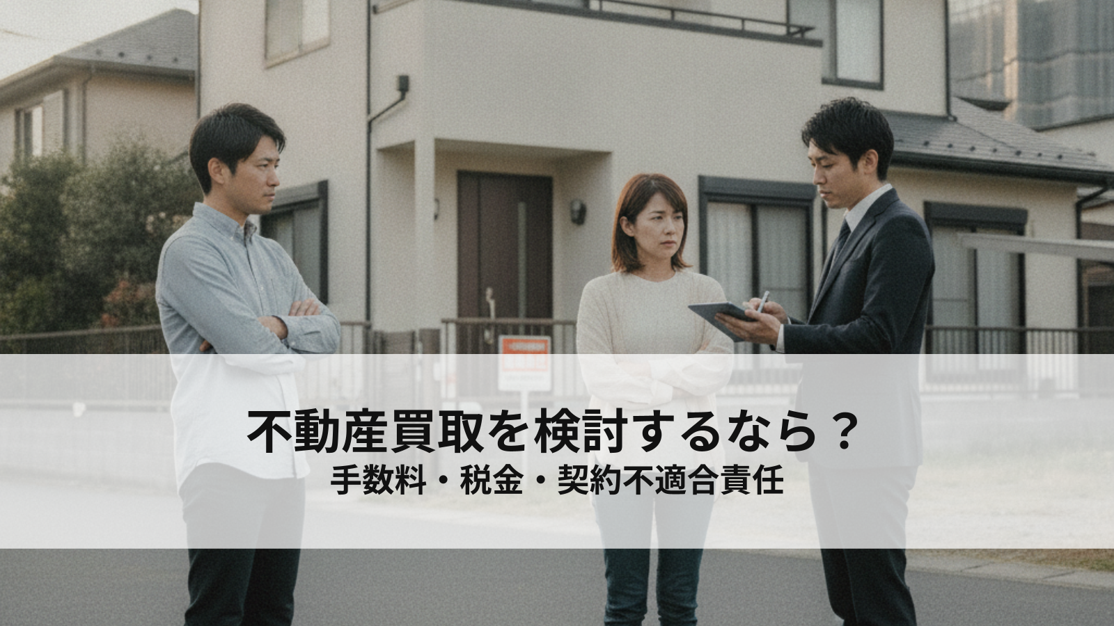 不動産買取を検討するなら？手数料・税金・契約不適合責任を解説